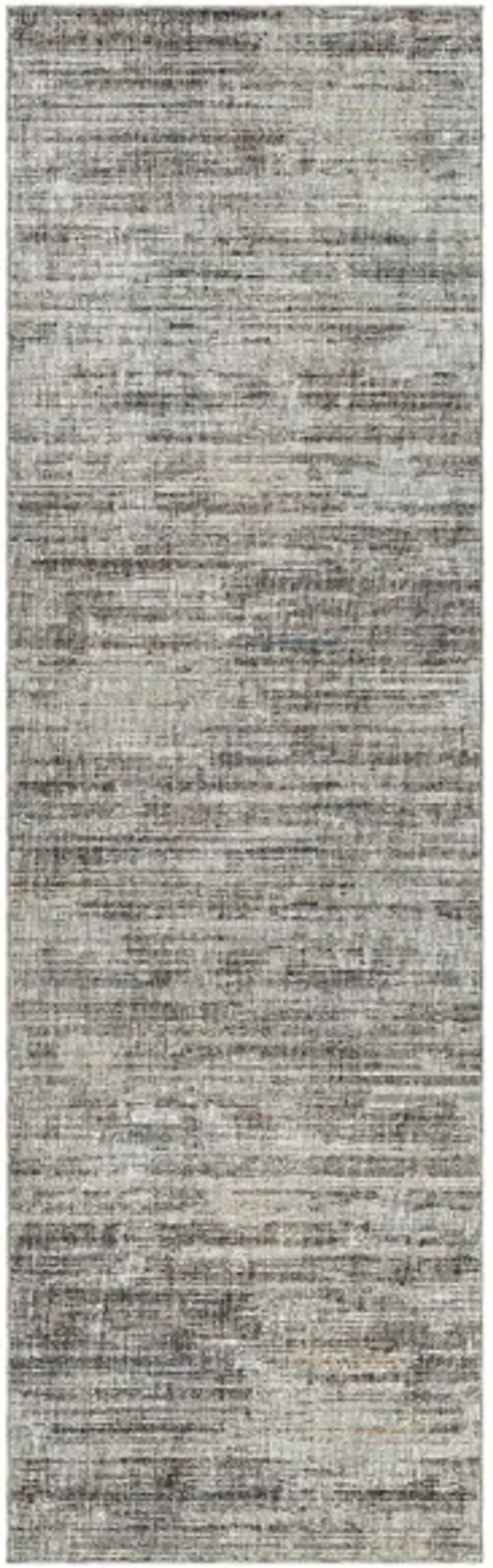 Presidential Banded Rug in Medium Gray, Charcoal, Ivory, Butter, Pale Blue, Bright Blue, Lime, Peach, Burnt Orange by Surya