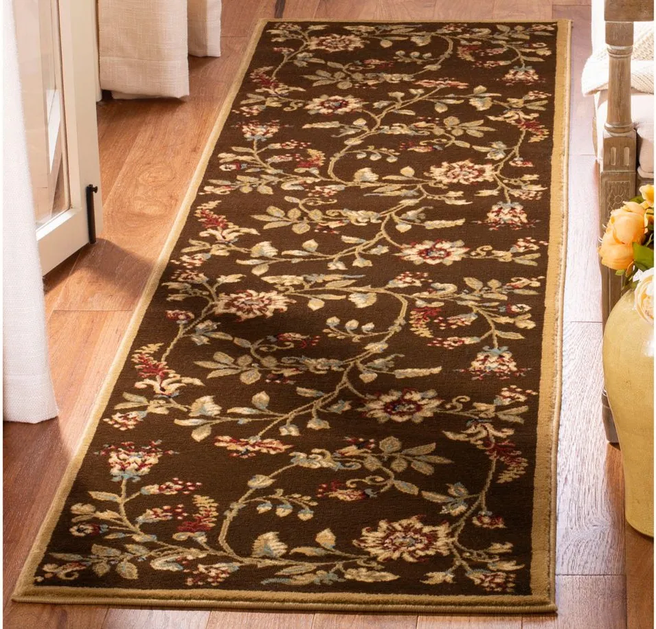 Abernethy Runner Rug in Brown / Multi by Safavieh