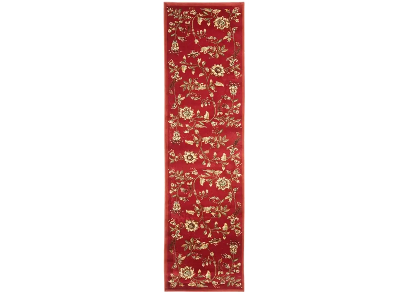 Abernethy Runner Rug in Red / Multi by Safavieh