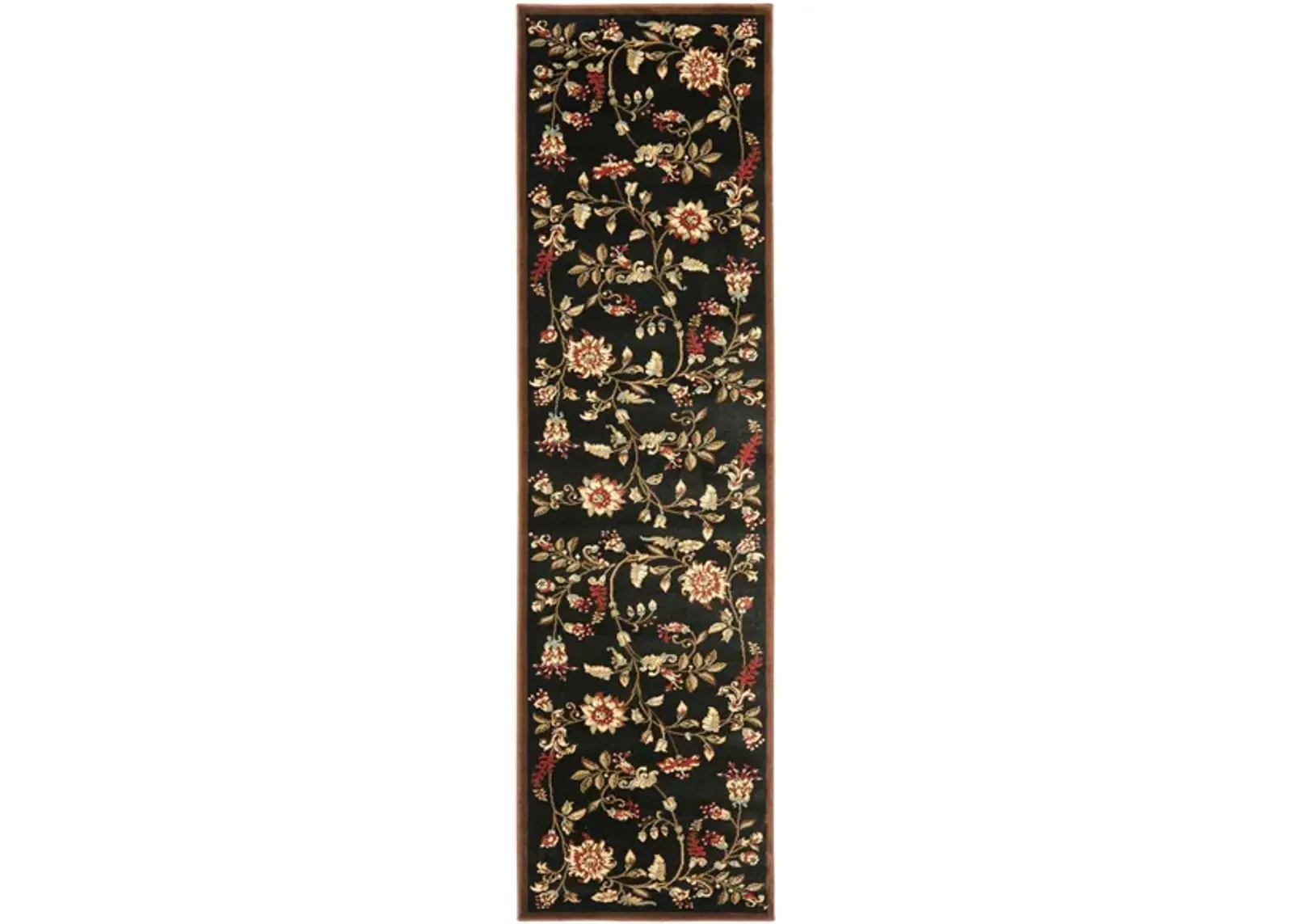 Abernethy Runner Rug in Black / Multi by Safavieh