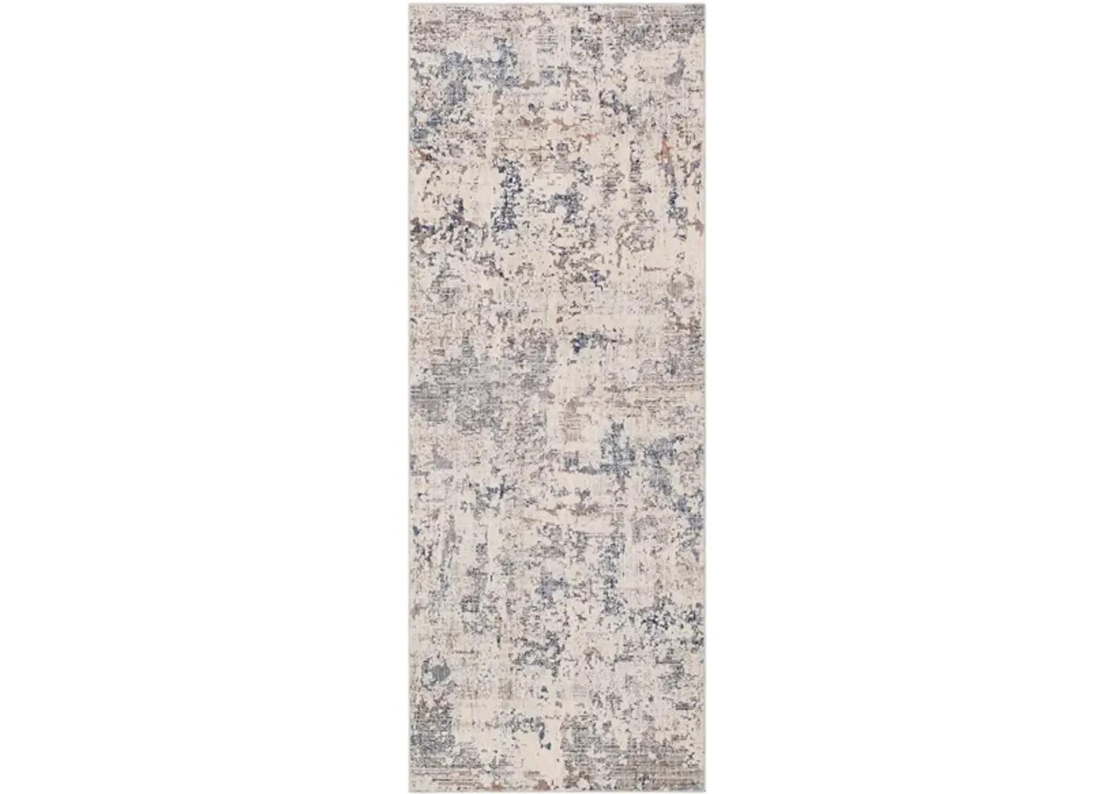 Palatial Labradorite Rug in Navy, Denim, Pale Blue, Camel, Taupe, Cream, White, Blush by Surya