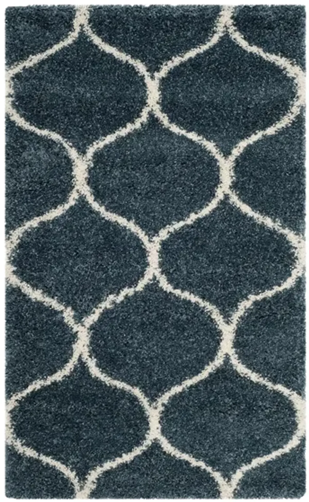 Hudson Shag Area Rug in SlateBlue/Ivory by Safavieh