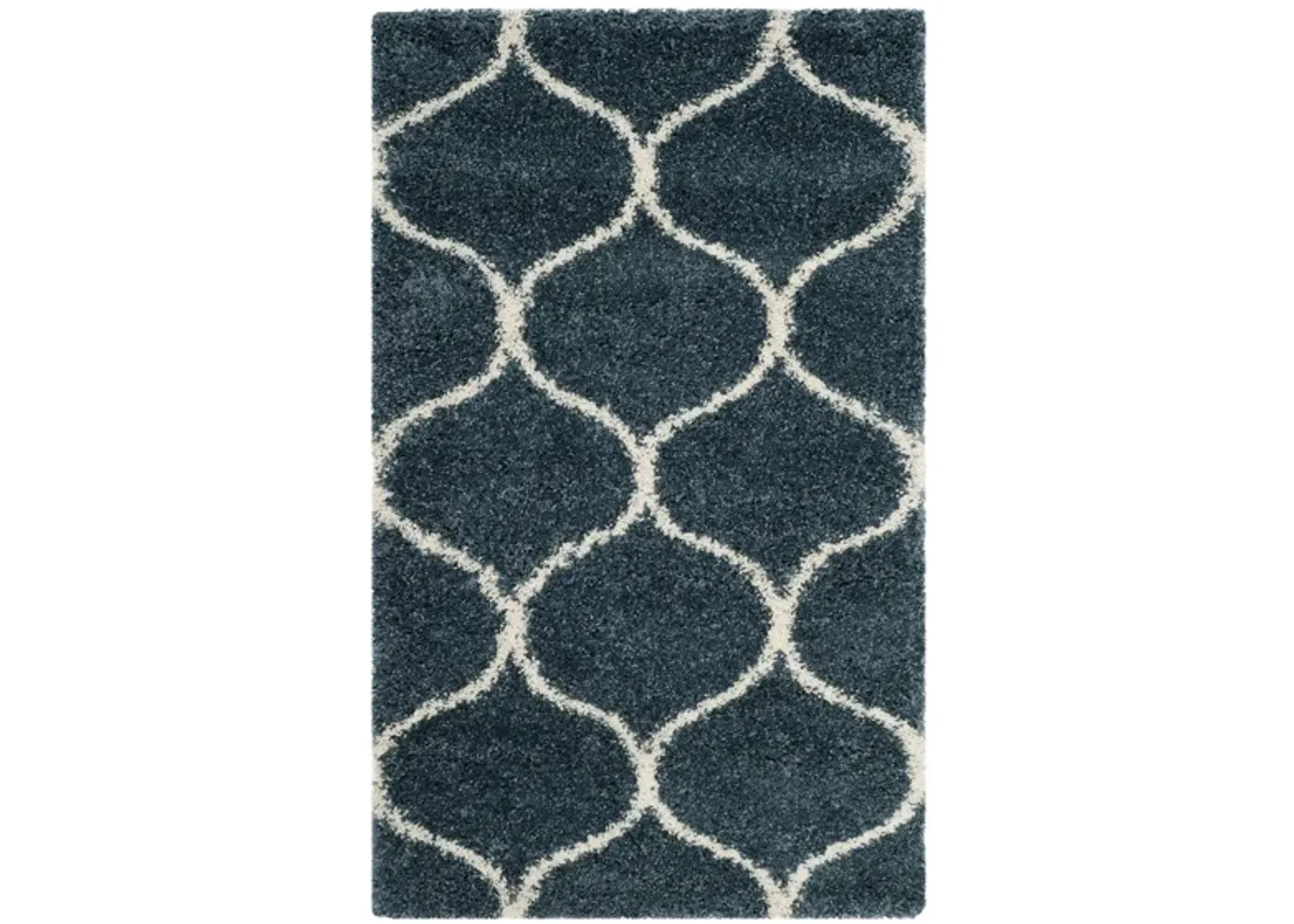 Hudson Shag Area Rug in SlateBlue/Ivory by Safavieh