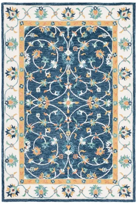 Tensei Area Rug in Blue & Ivory by Safavieh