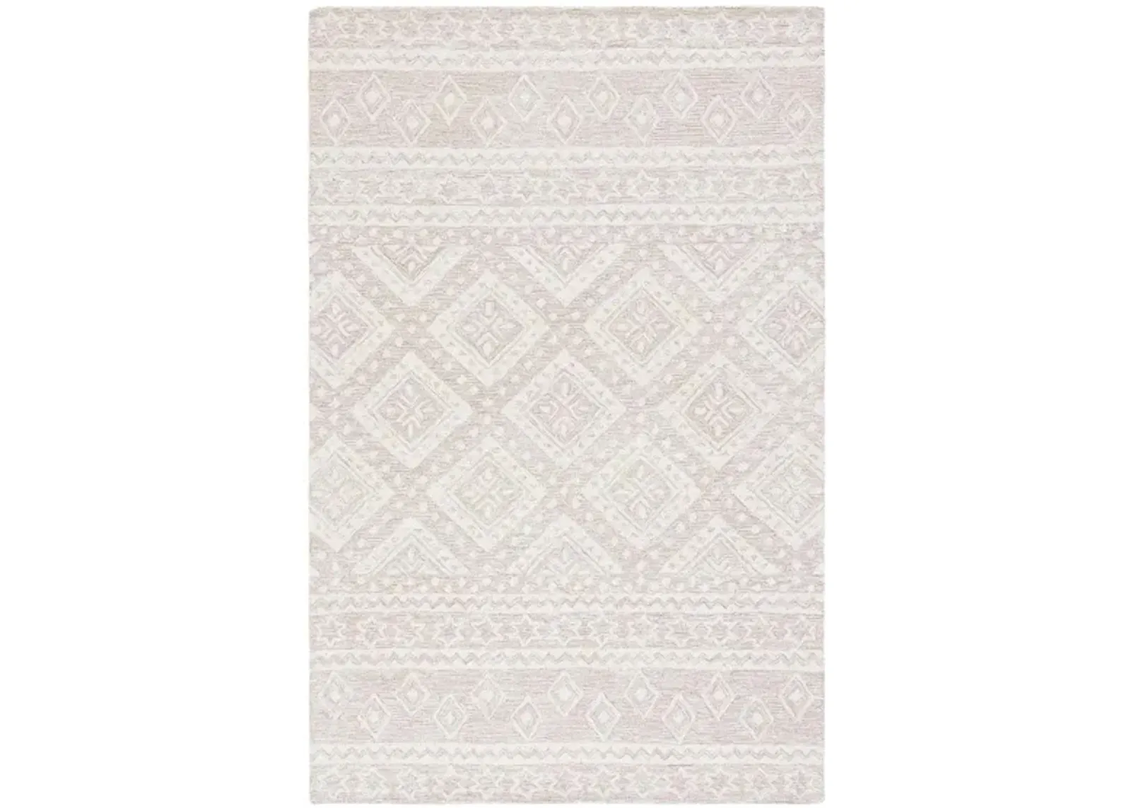 Miyamoto Runner Rug in Beige & Ivory by Safavieh