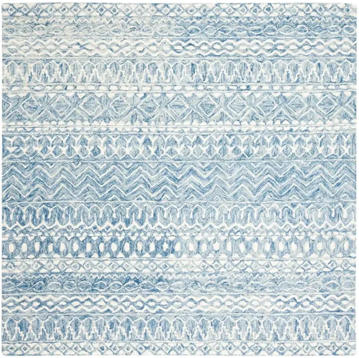 Kazuma Area Rug in Blue & Ivory by Safavieh