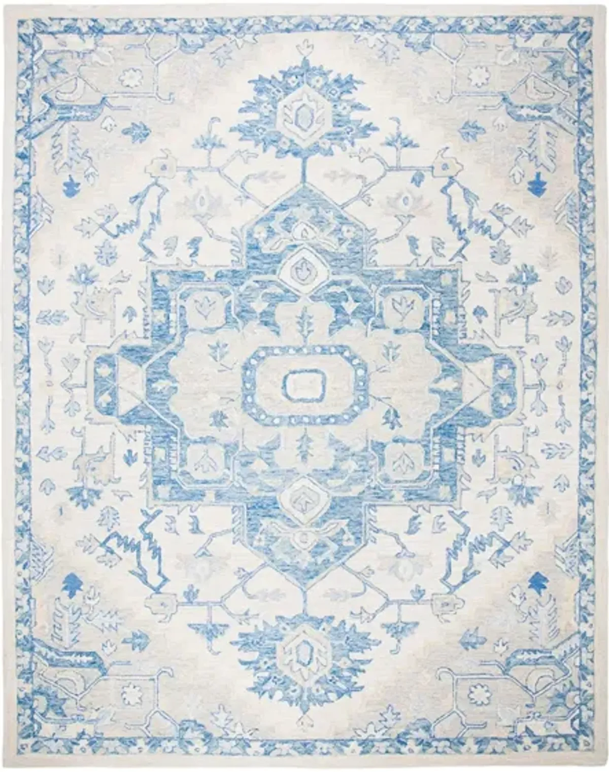 McGrath Area Rug in Ivory & Blue by Safavieh