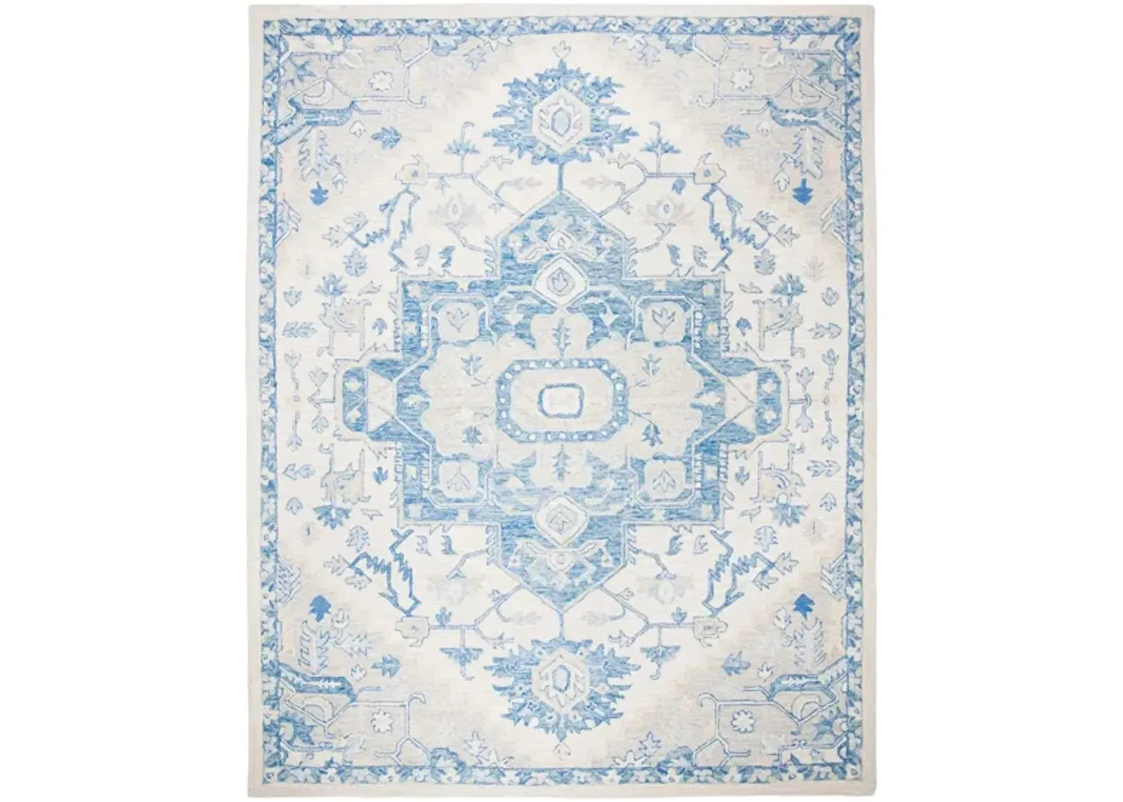 McGrath Area Rug in Ivory & Blue by Safavieh