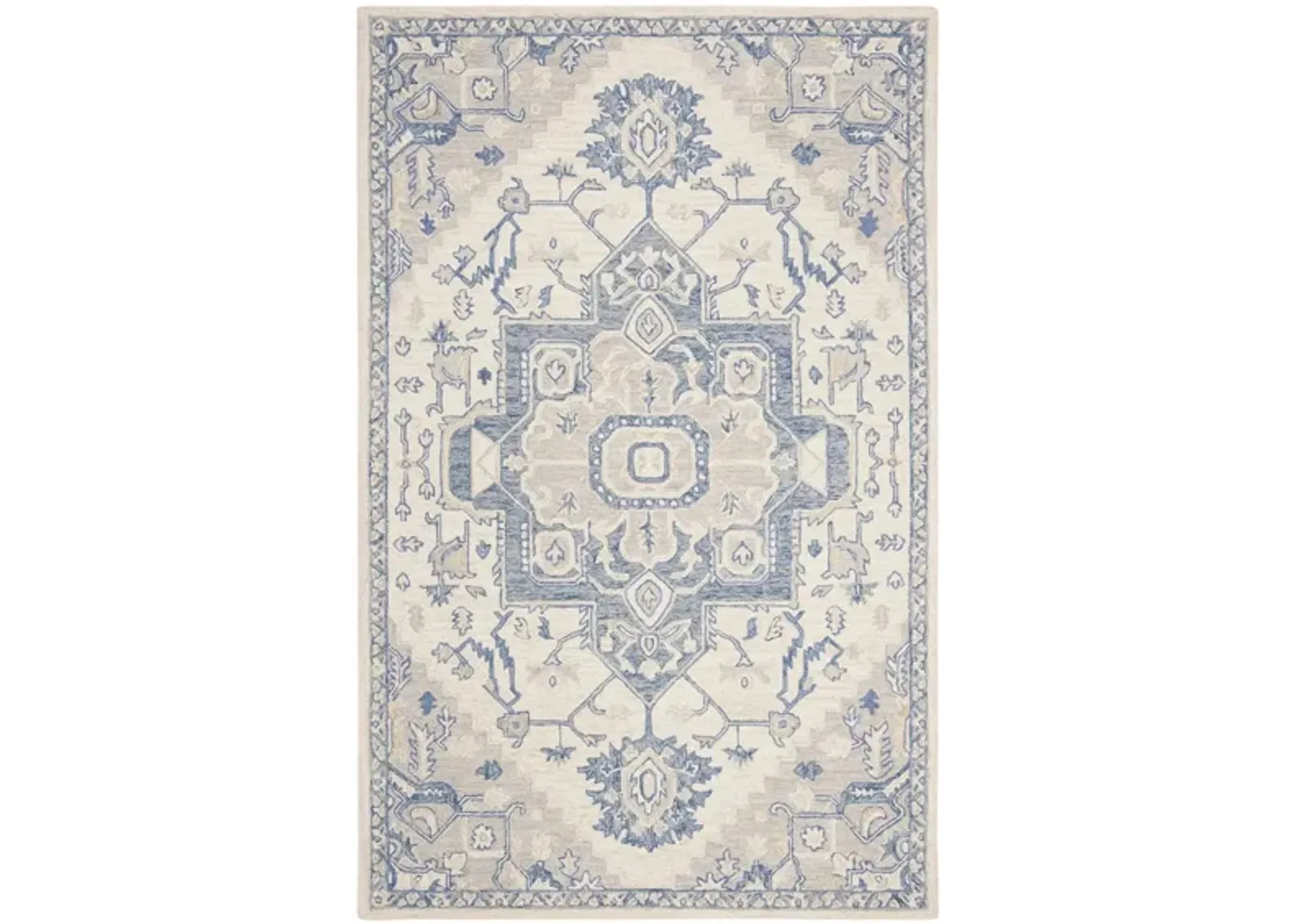 McGrath Area Rug in Ivory & Blue by Safavieh