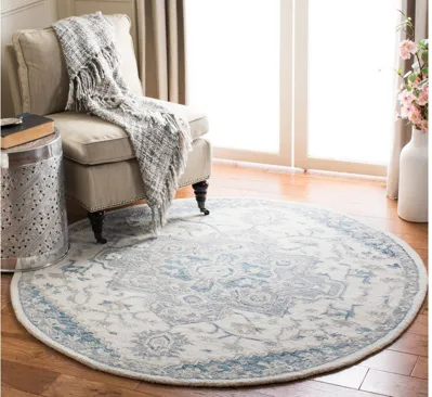 McGrath Area Rug in Ivory & Navy by Safavieh