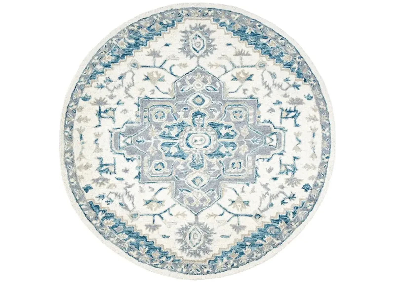 McGrath Area Rug in Ivory & Navy by Safavieh