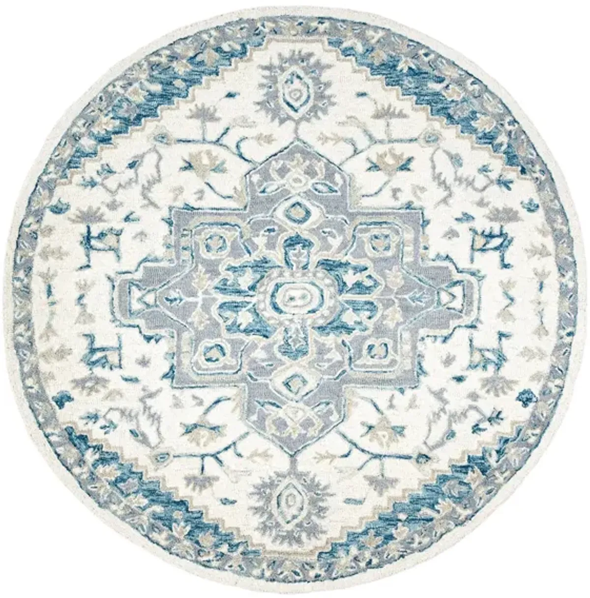 McGrath Area Rug in Ivory & Navy by Safavieh