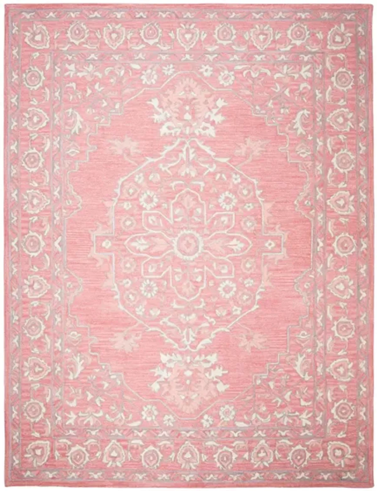 Kilimanjaro Area Rug in Pink & Ivory by Safavieh