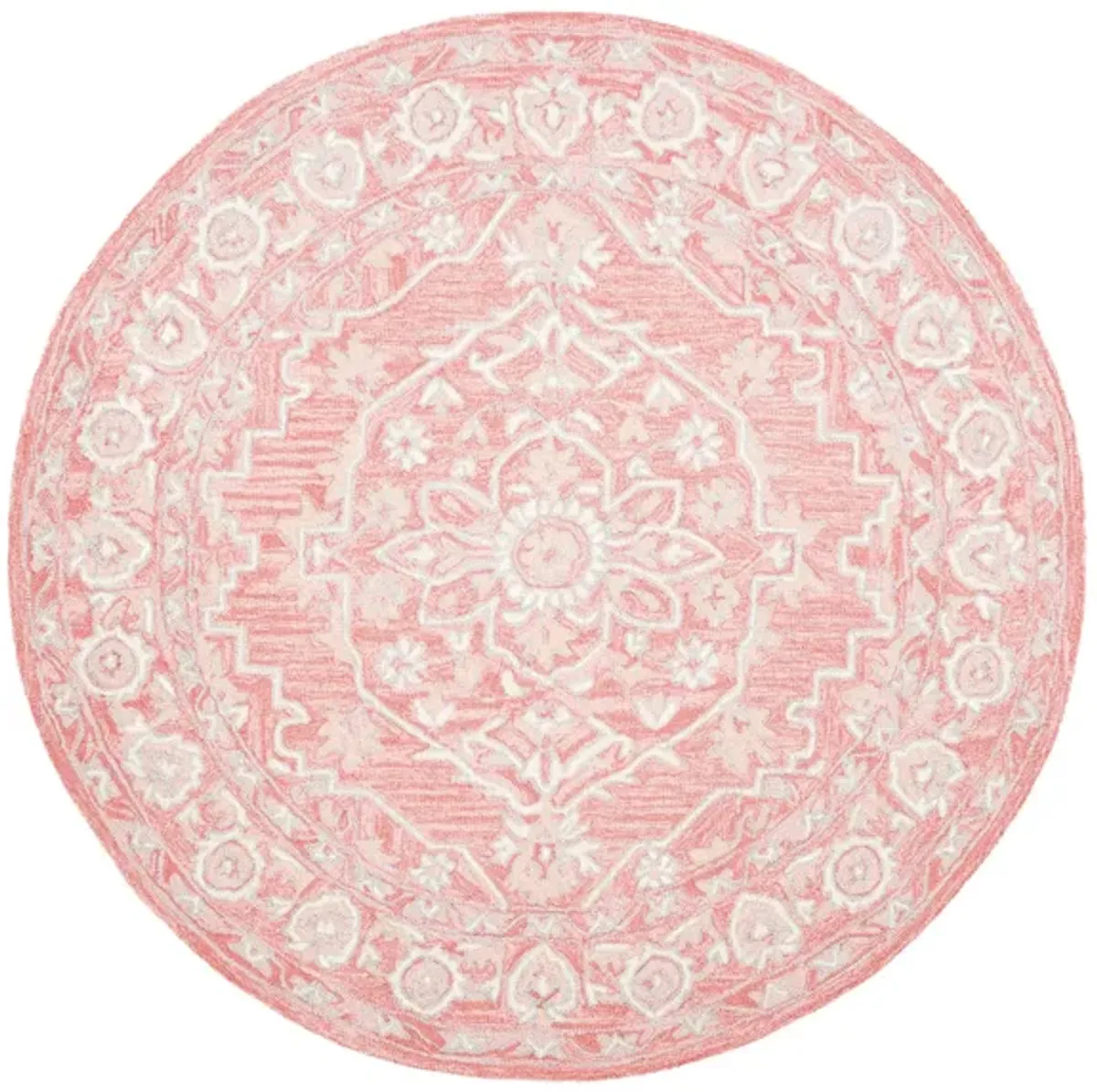 Far Out Area Rug in Pink & Cream by Safavieh