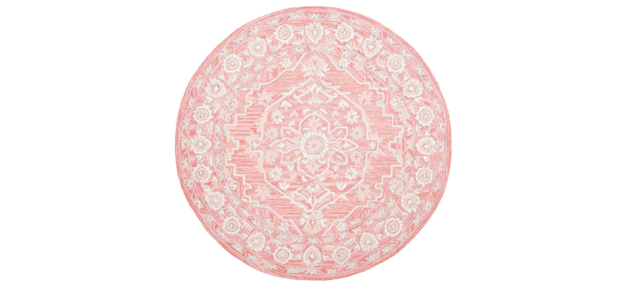 Far Out Area Rug in Pink & Cream by Safavieh