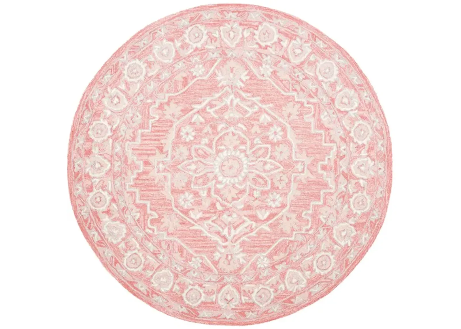 Far Out Area Rug in Pink & Cream by Safavieh