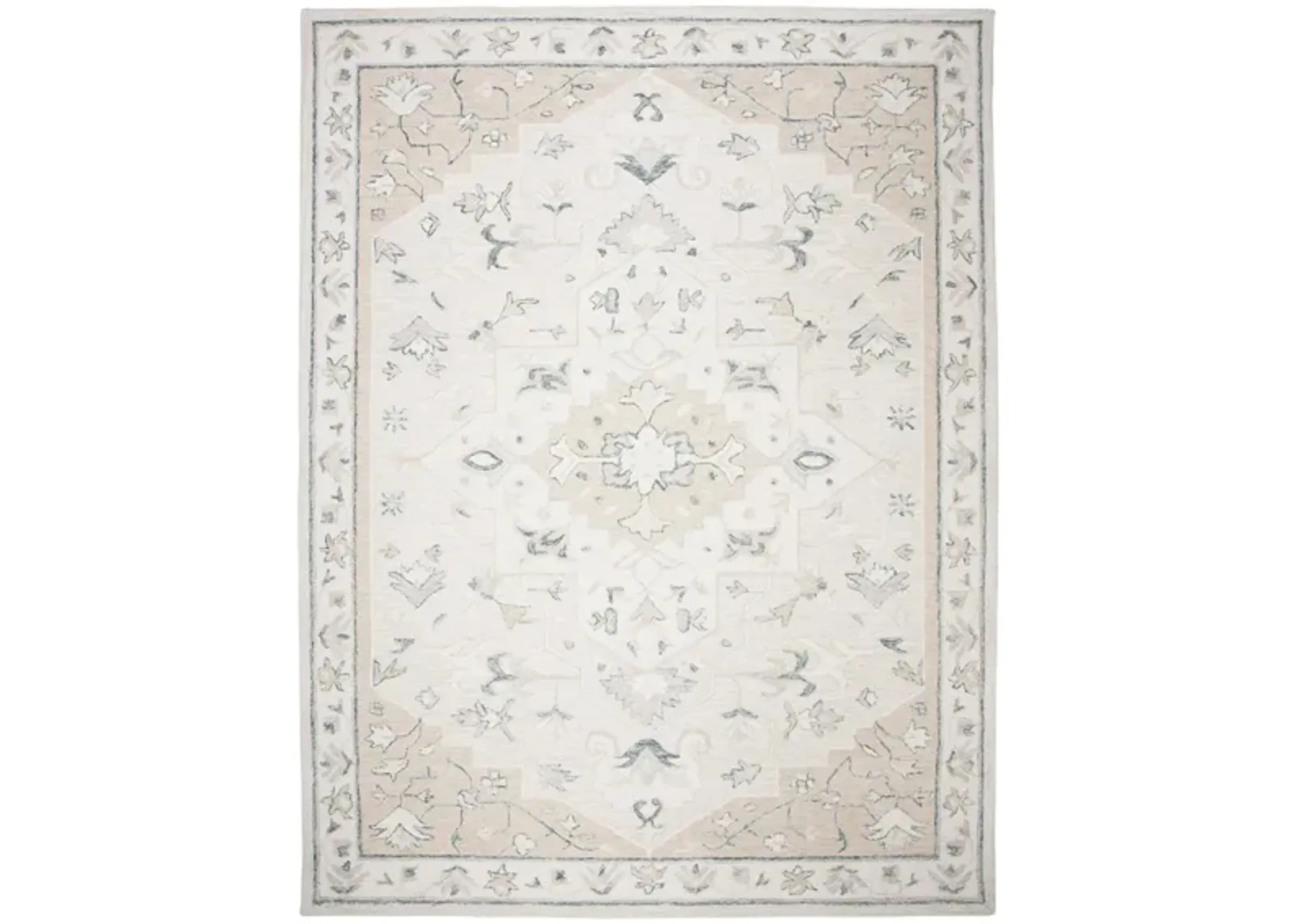 Turbo Area Rug in Beige & Ivory by Safavieh