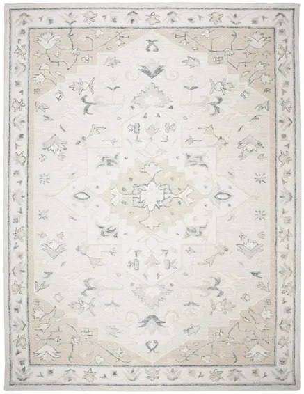 Turbo Area Rug in Beige & Ivory by Safavieh