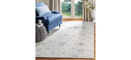 Kruse Area Rug in Light Blue & Ivory by Safavieh