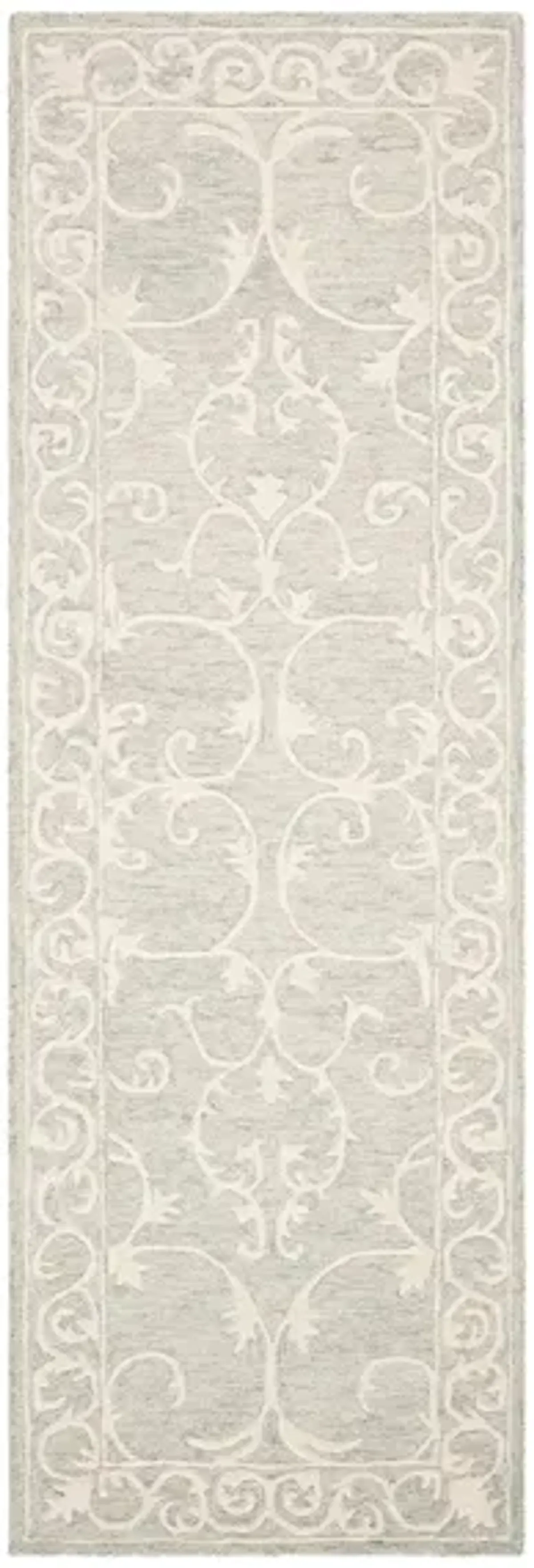 Shinjuku Runner Rug in Light Gray & Ivory by Safavieh