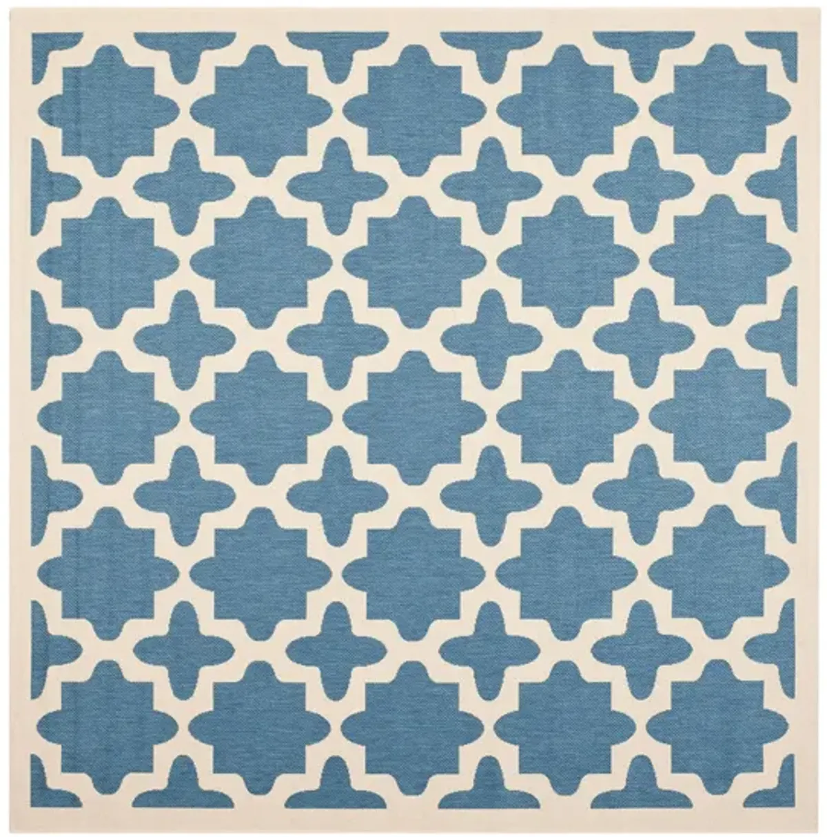 Courtyard Tile Indoor/Outdoor Area Rug in Blue & Beige by Safavieh