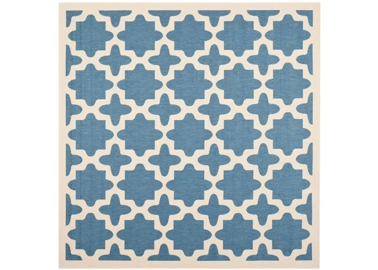 Courtyard Tile Indoor/Outdoor Area Rug in Blue & Beige by Safavieh