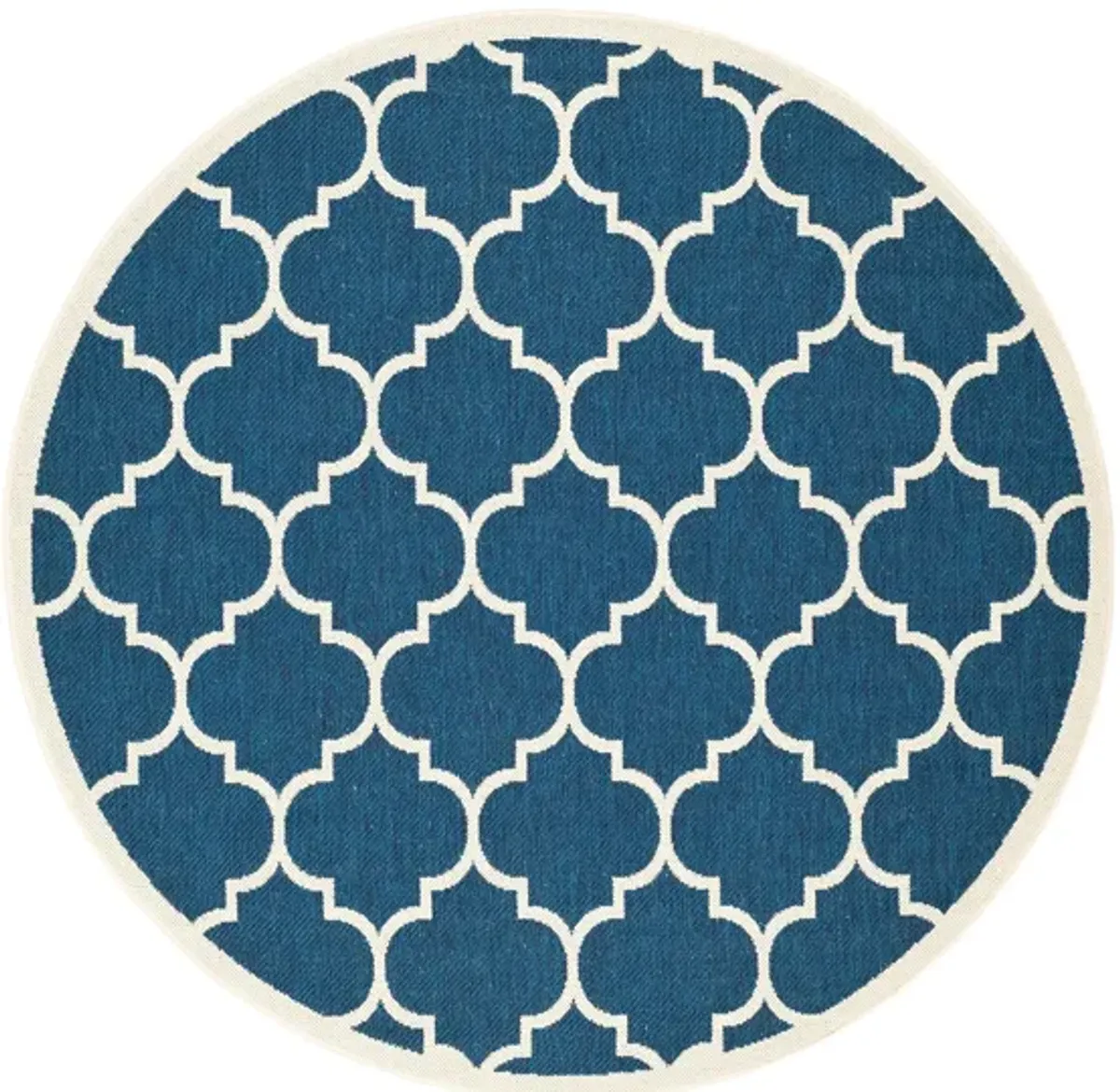 Courtyard Lattice Indoor/Outdoor Area Rug Round