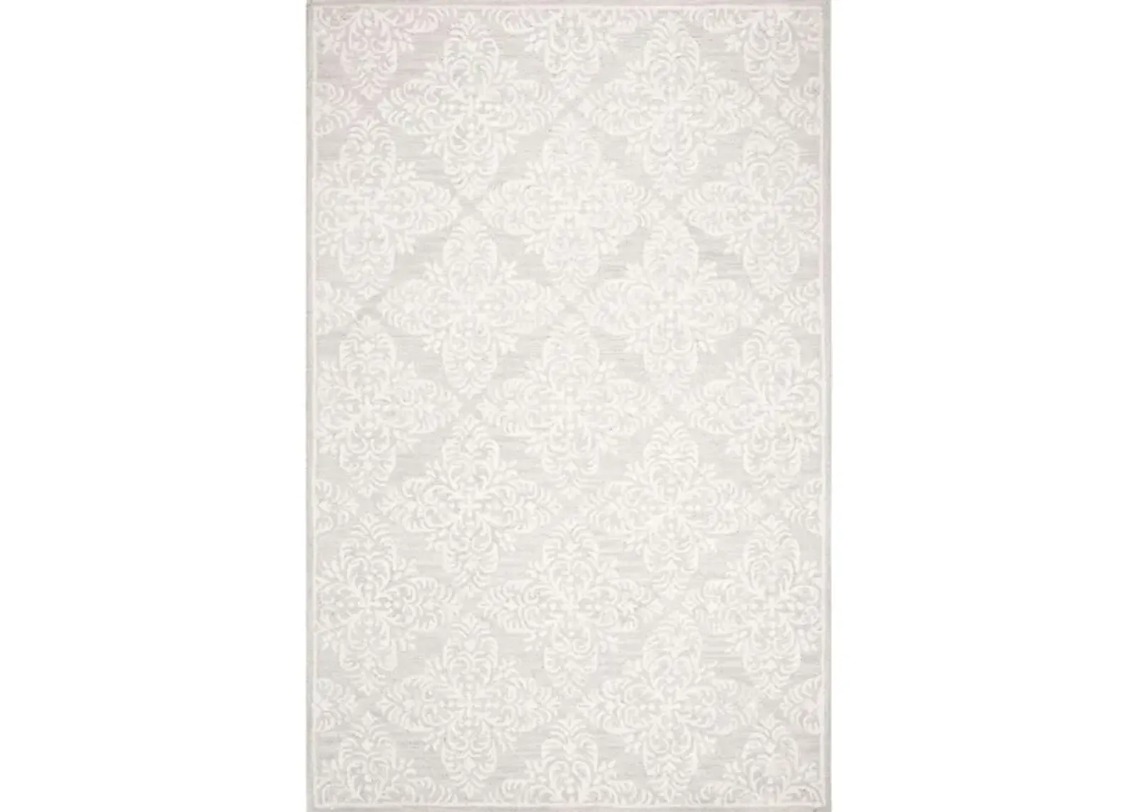 Fred Area Rug in Silver & Cream by Safavieh