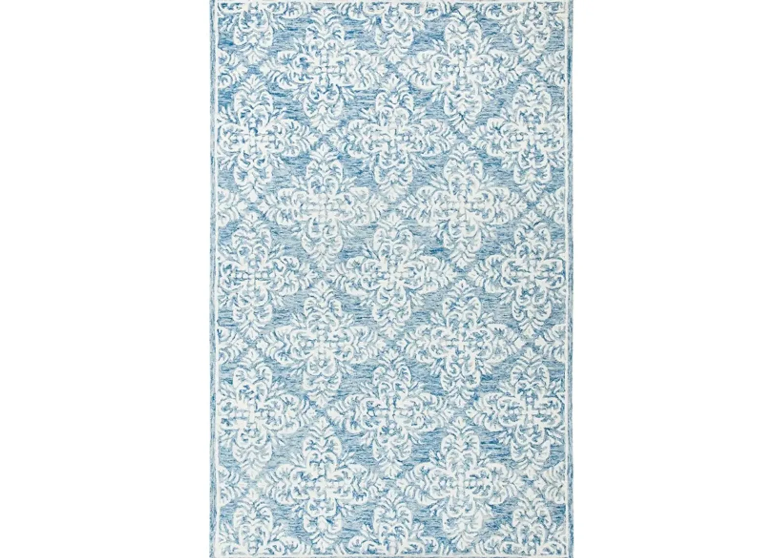 Fred Area Rug in Blue & Cream by Safavieh