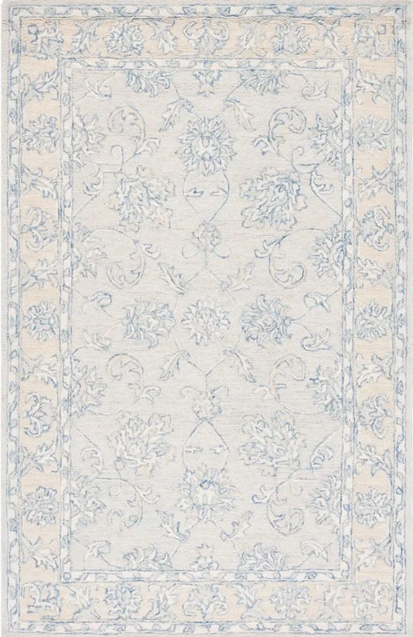 Macaw Area Rug in Blue & Beige by Safavieh