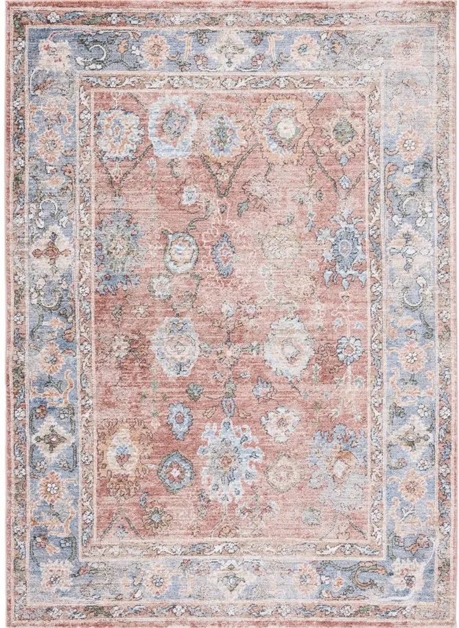 Jasmine Area Rug in Rust & Blue by Safavieh