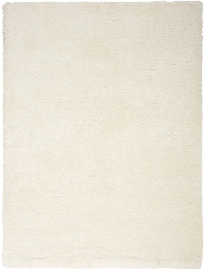 Luxuria Shag Area Rug in Ivory by Nourison