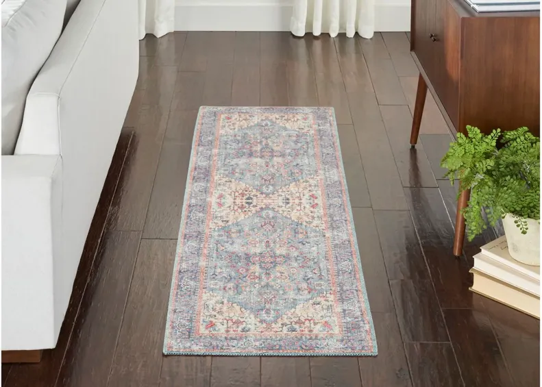 Nicole Curtis Albuquerque Runner Rug in Blue/Multi by Nourison