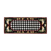 Liora Manne Rooster Front Porch Rug in Black by Trans-Ocean Import Co Inc