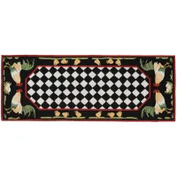 Liora Manne Rooster Front Porch Rug in Black by Trans-Ocean Import Co Inc