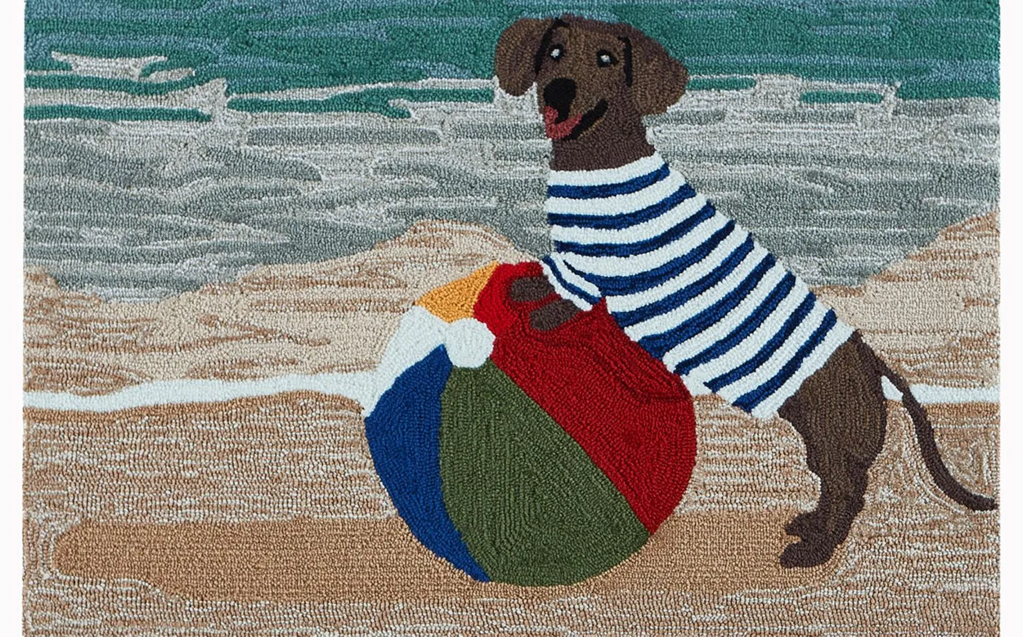 Liora Manne Coastal Dog Front Porch Rug