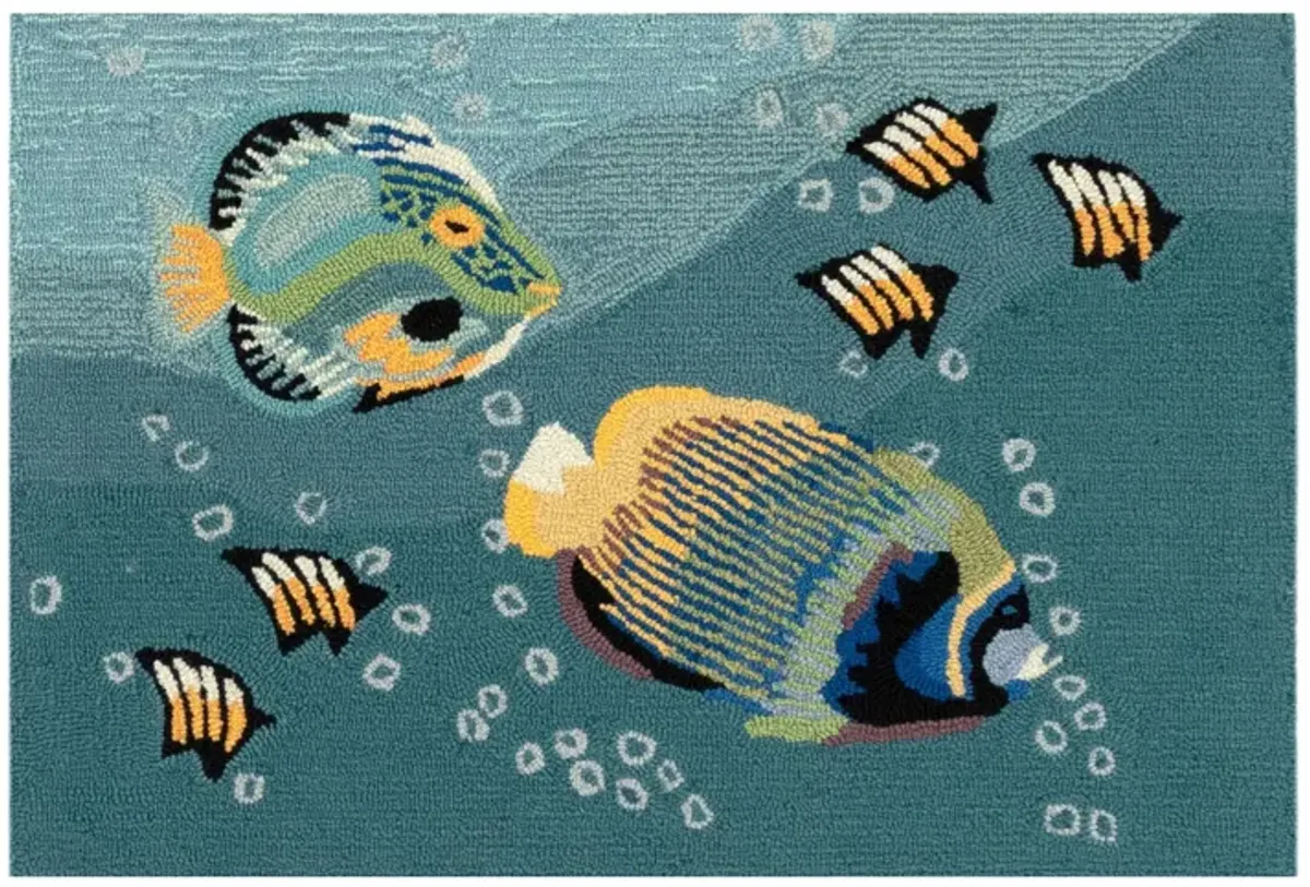 Liora Manne Aquarium Front Porch Rug in Ocean by Trans-Ocean Import Co Inc