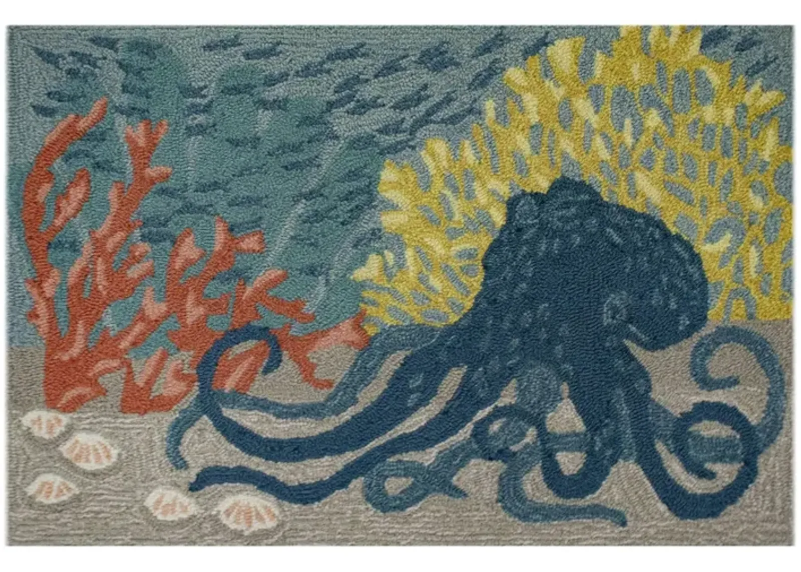 Liora Manne Octopus Front Porch Rug in Ocean by Trans-Ocean Import Co Inc