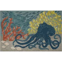 Liora Manne Octopus Front Porch Rug in Ocean by Trans-Ocean Import Co Inc