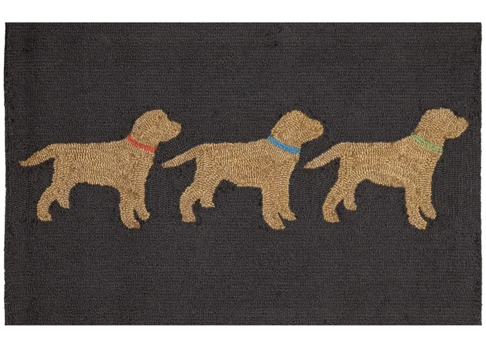 Liora Manne Yellow Labs Front Porch Rug in Charcoal by Trans-Ocean Import Co Inc