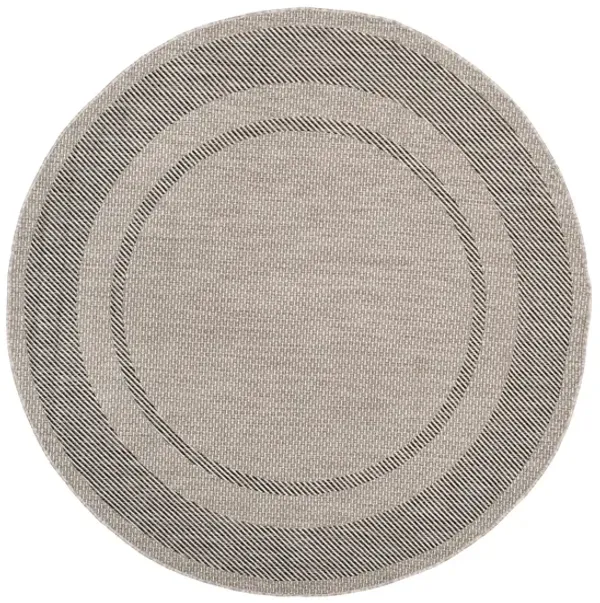 Courtyard Edging Indoor/Outdoor Area Rug Round