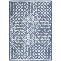 Nicole Curtis Caerthe Area Rug in Blue by Nourison