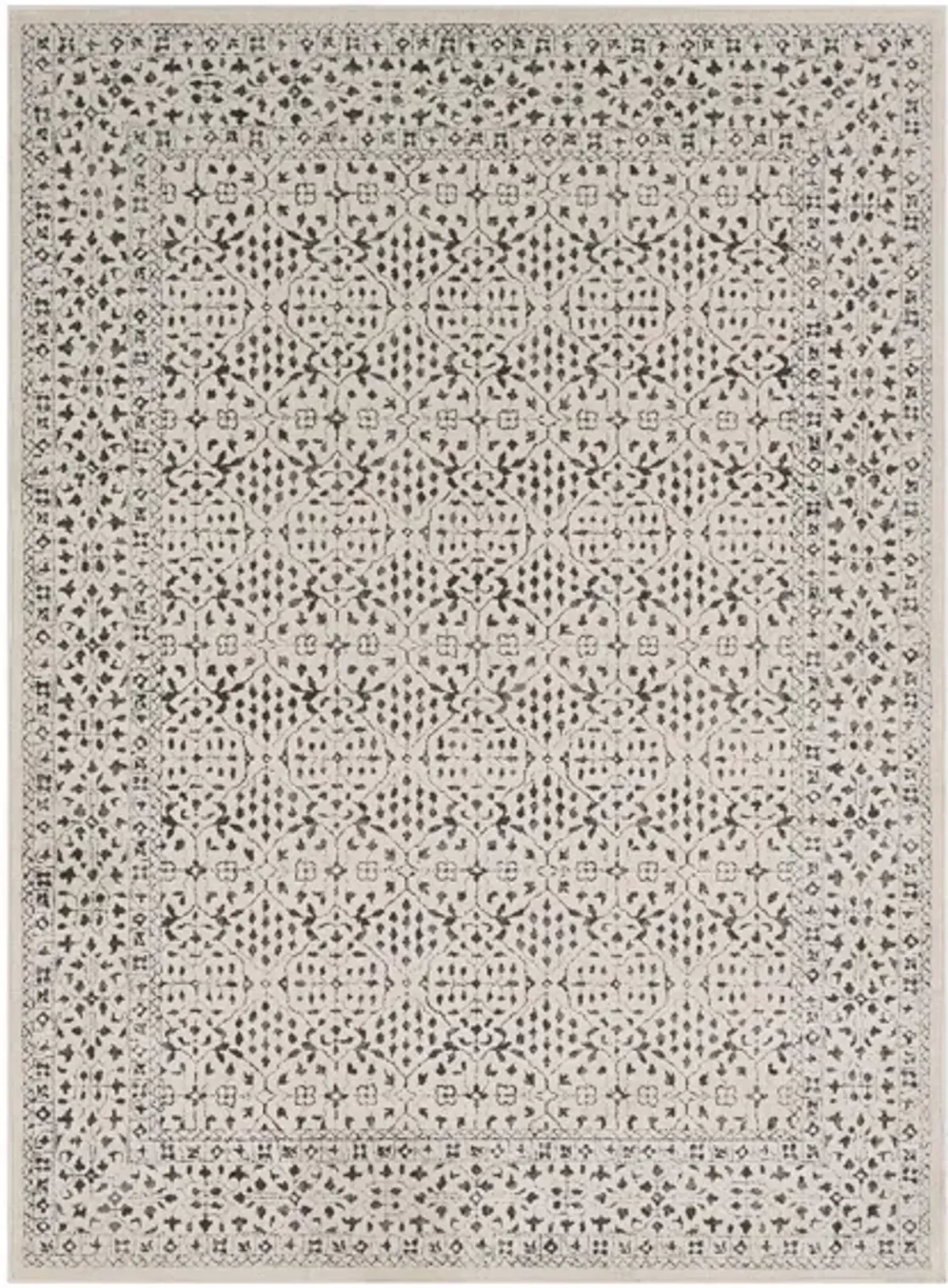 Bahar Area Rug in Medium Gray, Charcoal, Beige by Surya