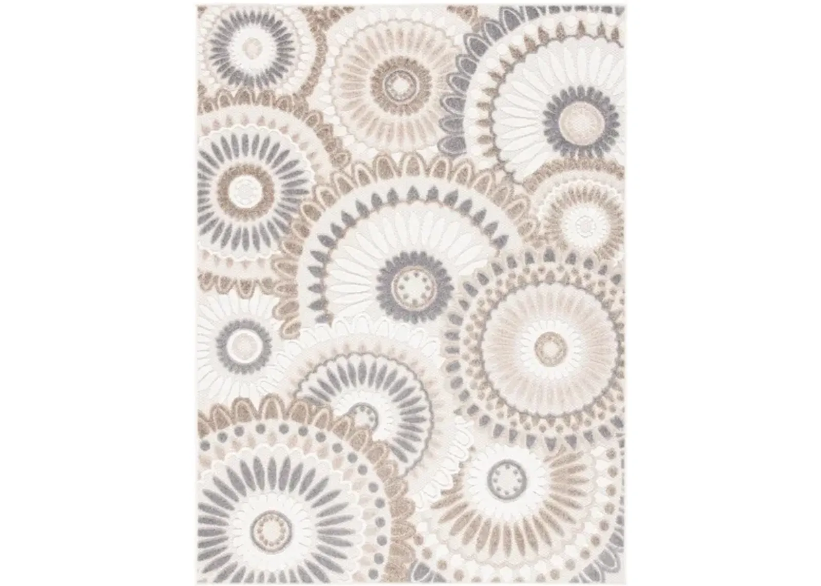 Cabana II Area Rug in Gray & Ivory by Safavieh