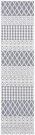 Cabana Runner Rug in Ivory & Gray by Safavieh