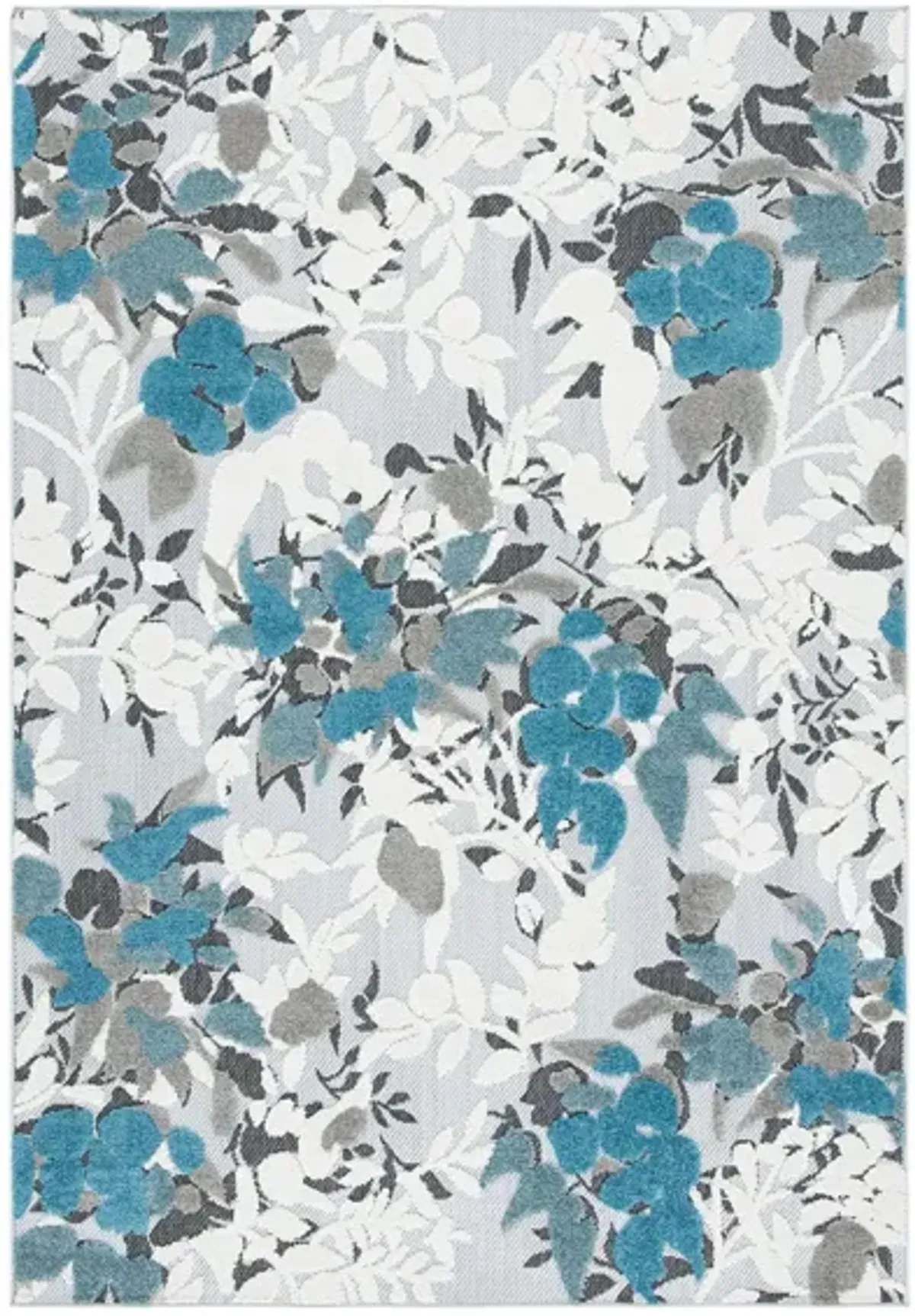 Cabana IV Area Rug in Beige & Blue by Safavieh