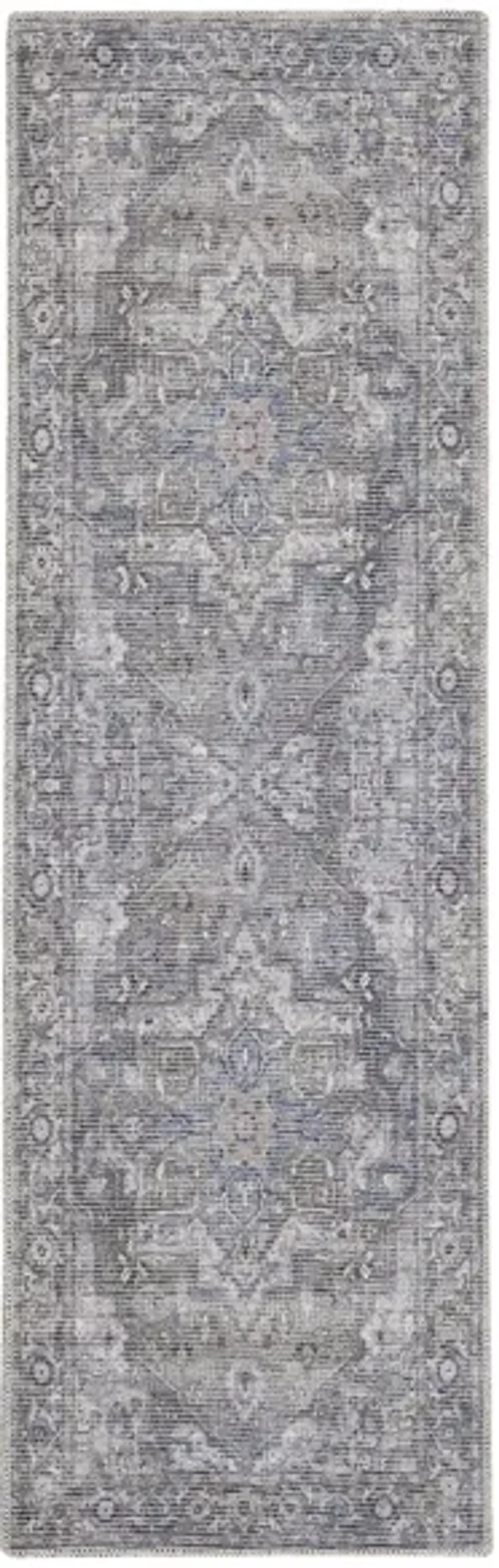 Nicole Curtis Stopher Runner Rug in Gray by Nourison