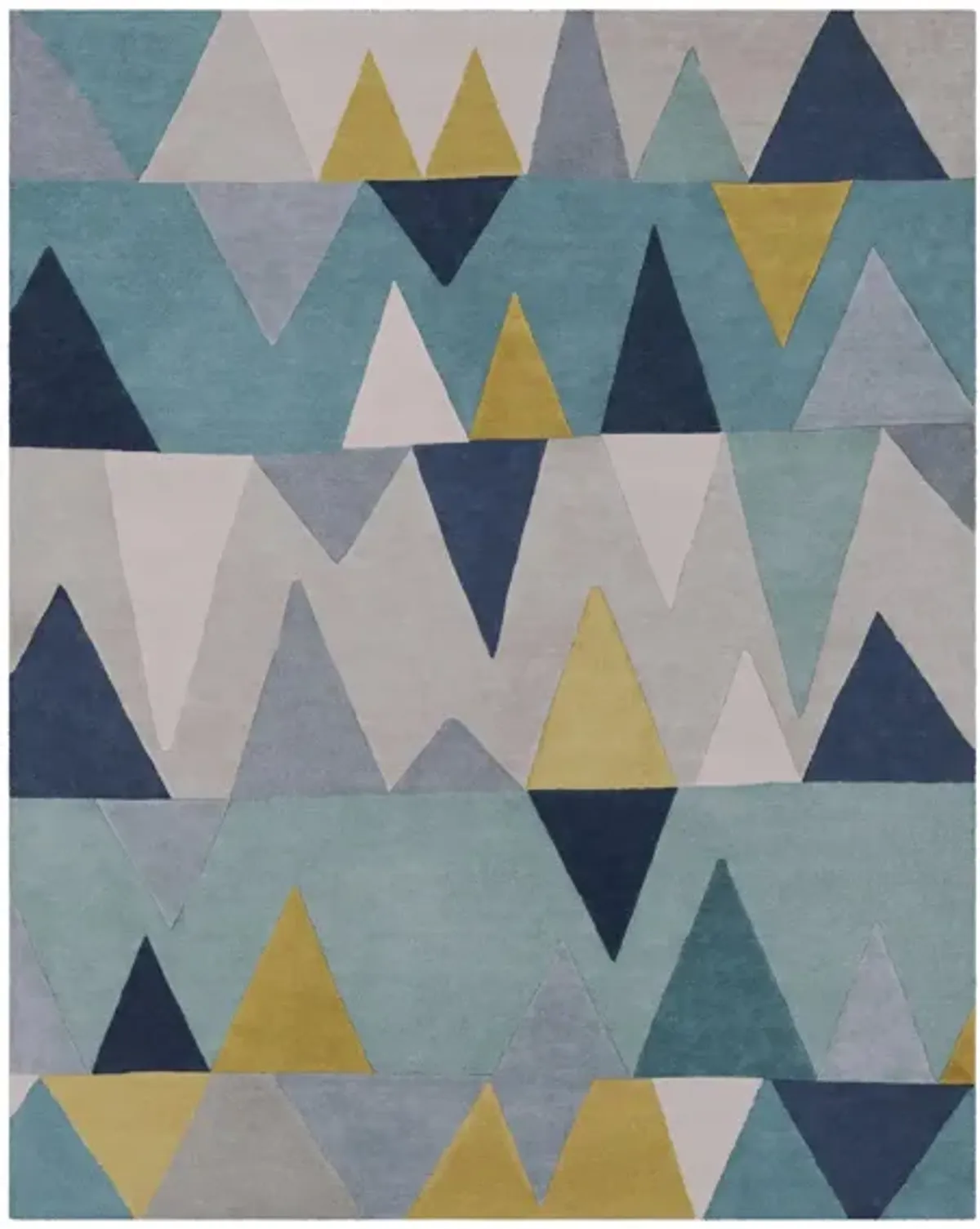 Kennedy Area Rug in Bright Blue, Aqua, Wheat, Navy, Medium Gray, Teal by Surya