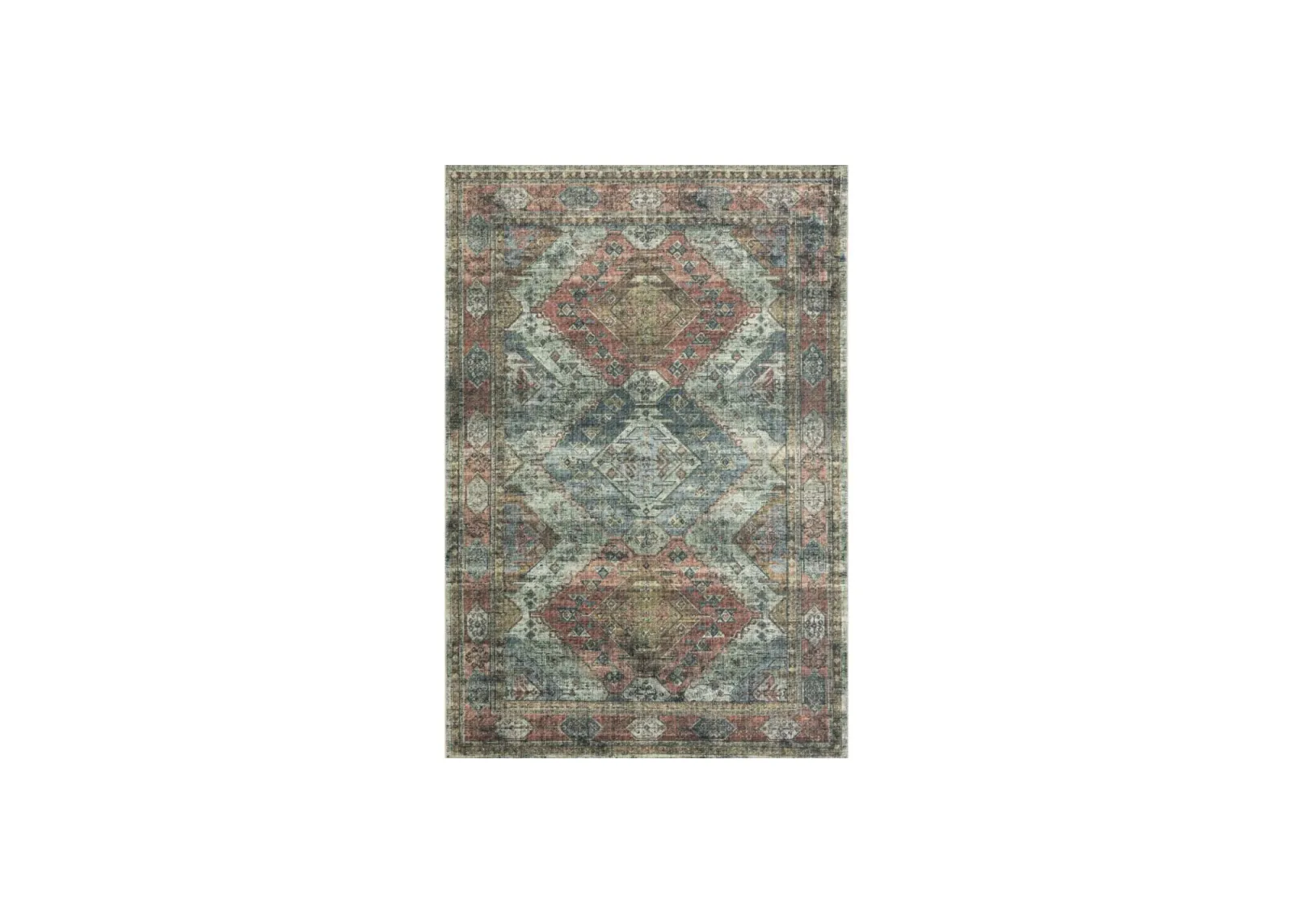 Skye Accent Rug in Apricot/Mist by Loloi Rugs