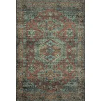Skye Accent Rug in Terracotta/Sky by Loloi Rugs